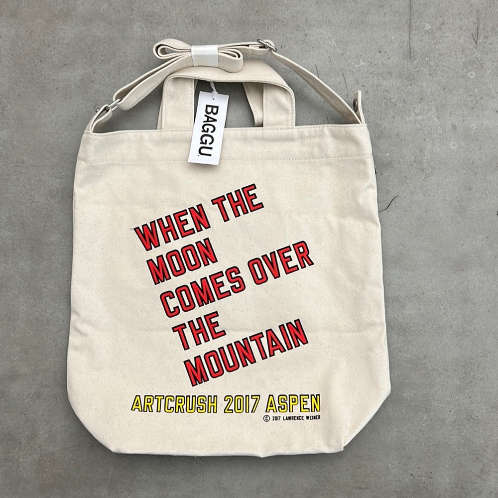 Lawrence Weiner 2017 ArtCrush Aspen Tote